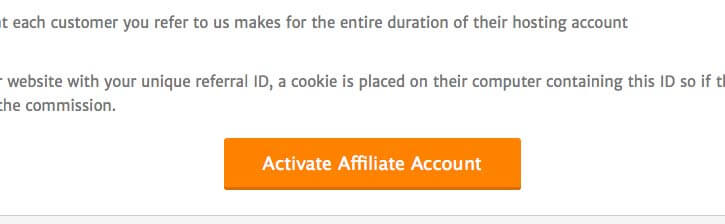 affiliate program activate