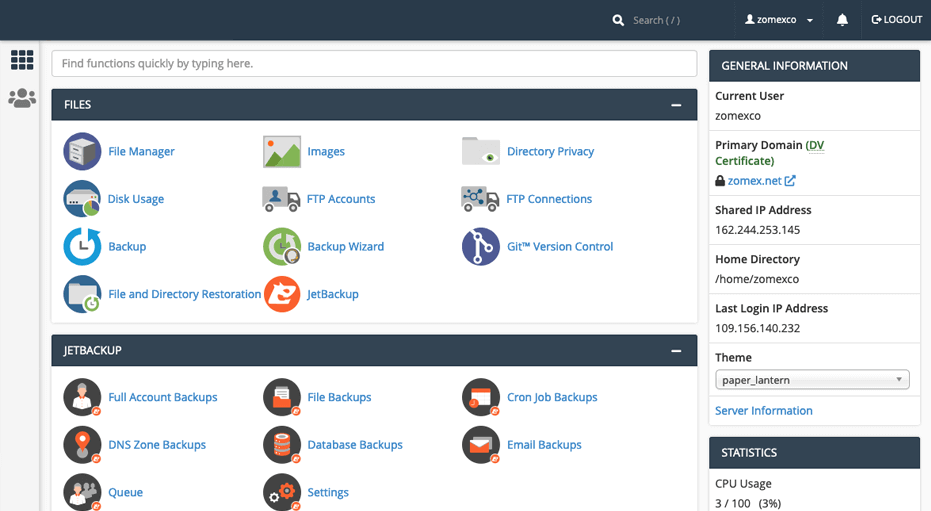 cpanel